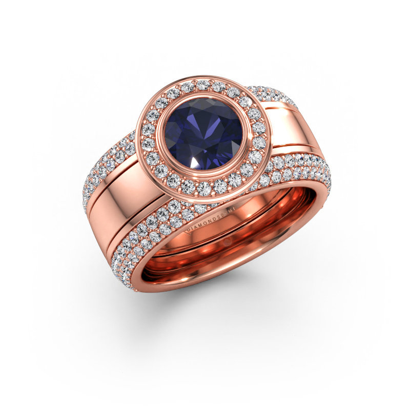 Bild av Ring Roxie 585 roséguld Safir 6.5 mm