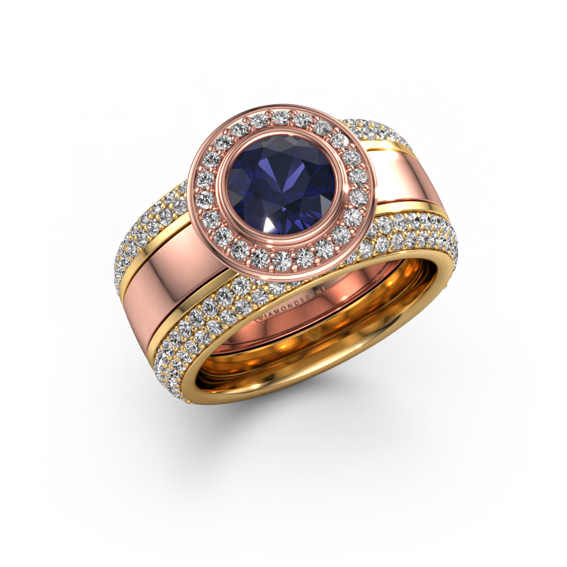 Bild von Ring Roxie 585 Roségold Saphir 6.5 mm