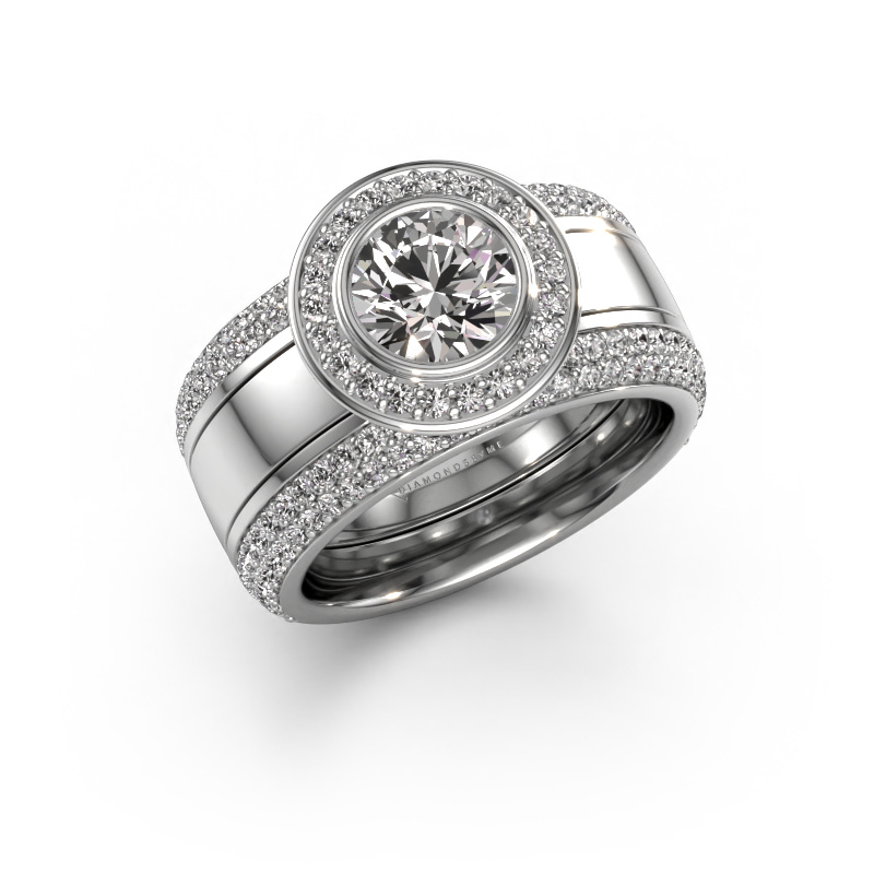 Bild von Ring Roxie 950 Platin Zirkonia 6.5 mm