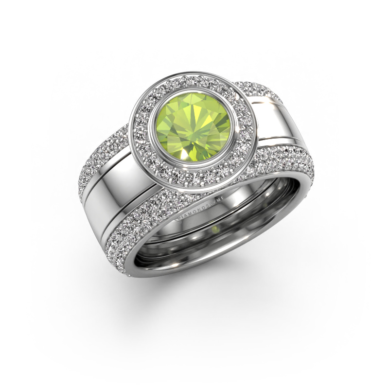 Bild von Ring Roxie 950 Platin Peridot 6.5 mm