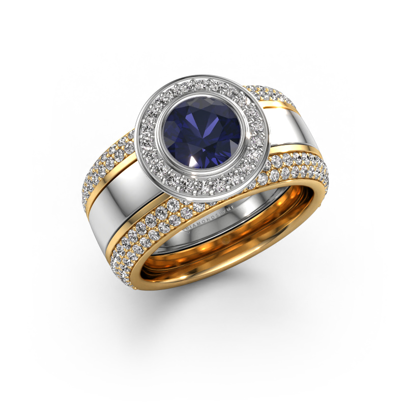 Image of Ring Roxie 585 white gold Sapphire 6.5 mm