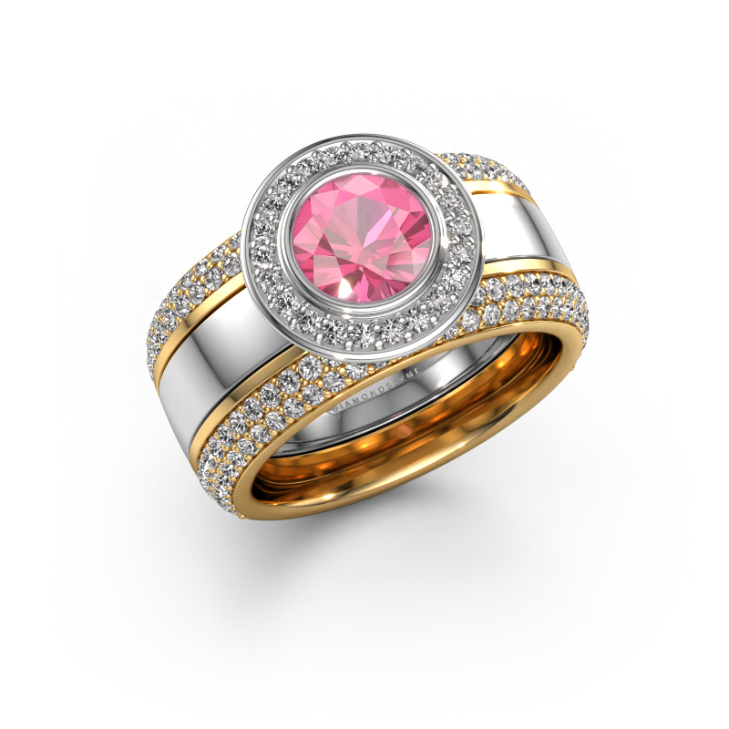 Image of Ring Roxie 585 white gold Pink sapphire 6.5 mm