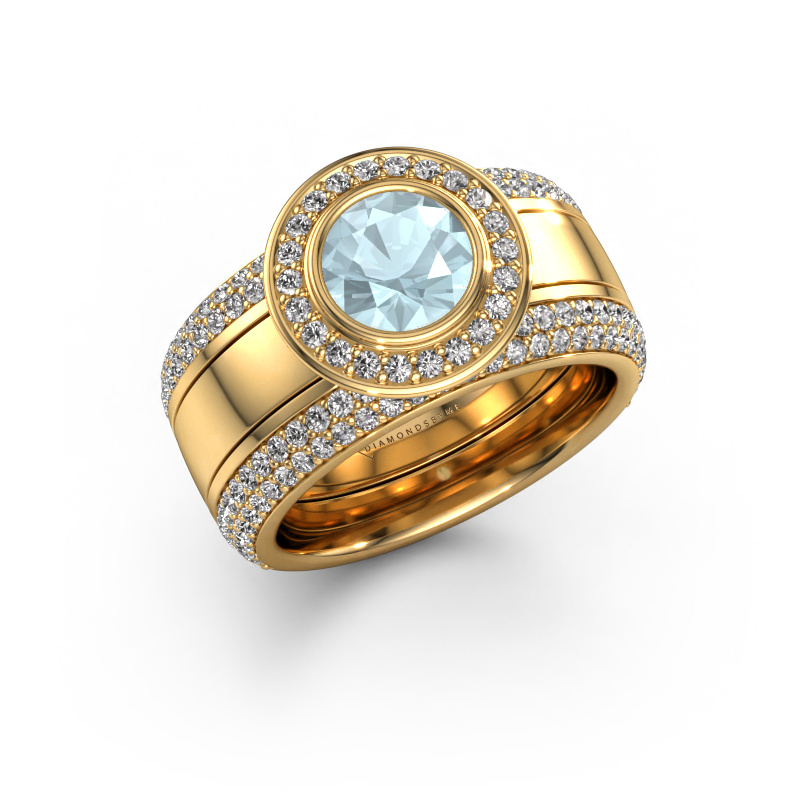 Bild von Ring Roxie 585 Gold Aquamarin 6.5 mm