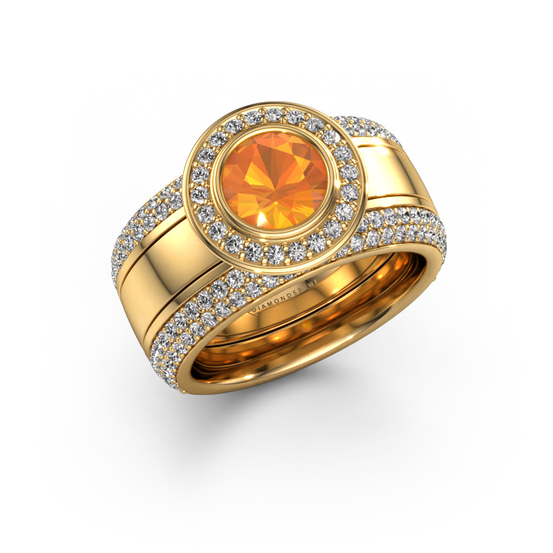 Image de Bague Roxie 585 or jaune Citrine 6.5 mm