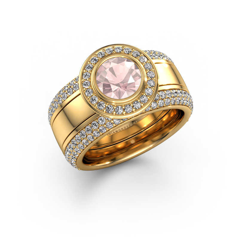 Bild von Ring Roxie 585 Gold Morganit Champagner 6.5 mm