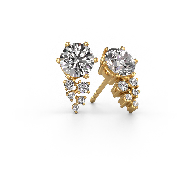 Image of Earrings Royce 585 gold Diamond 2.203 crt