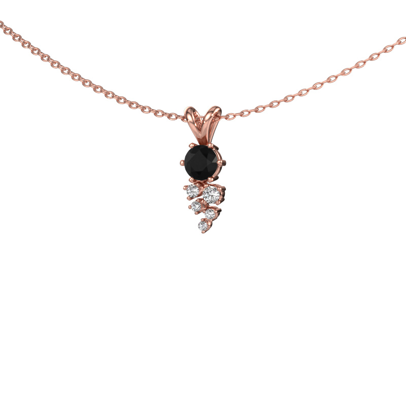 Image of Pendant Royce 585 rose gold Black diamond 0.367 crt