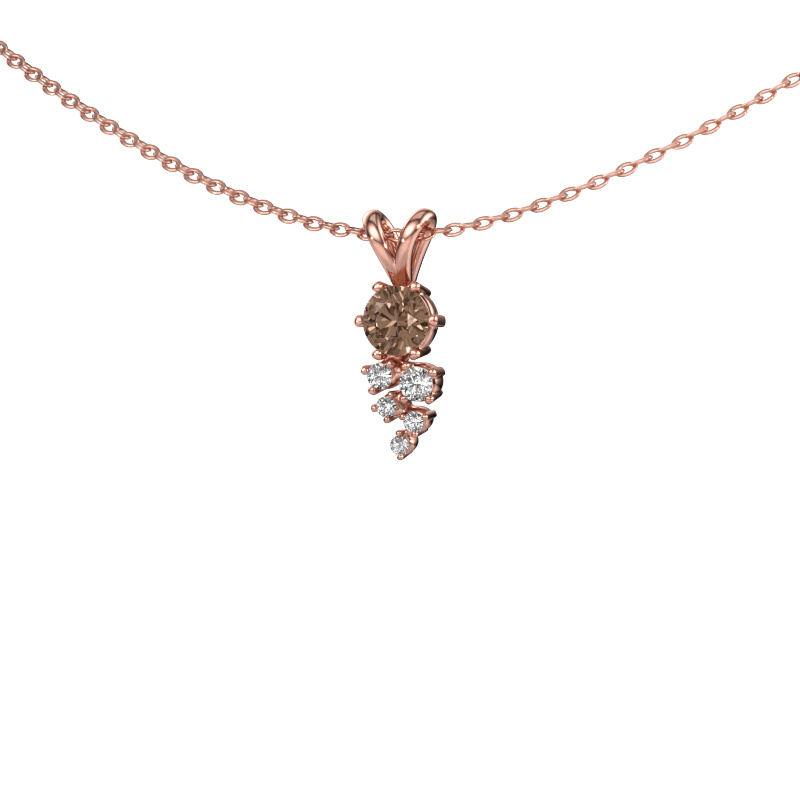 Image of Pendant Royce 585 rose gold Brown diamond 0.317 crt