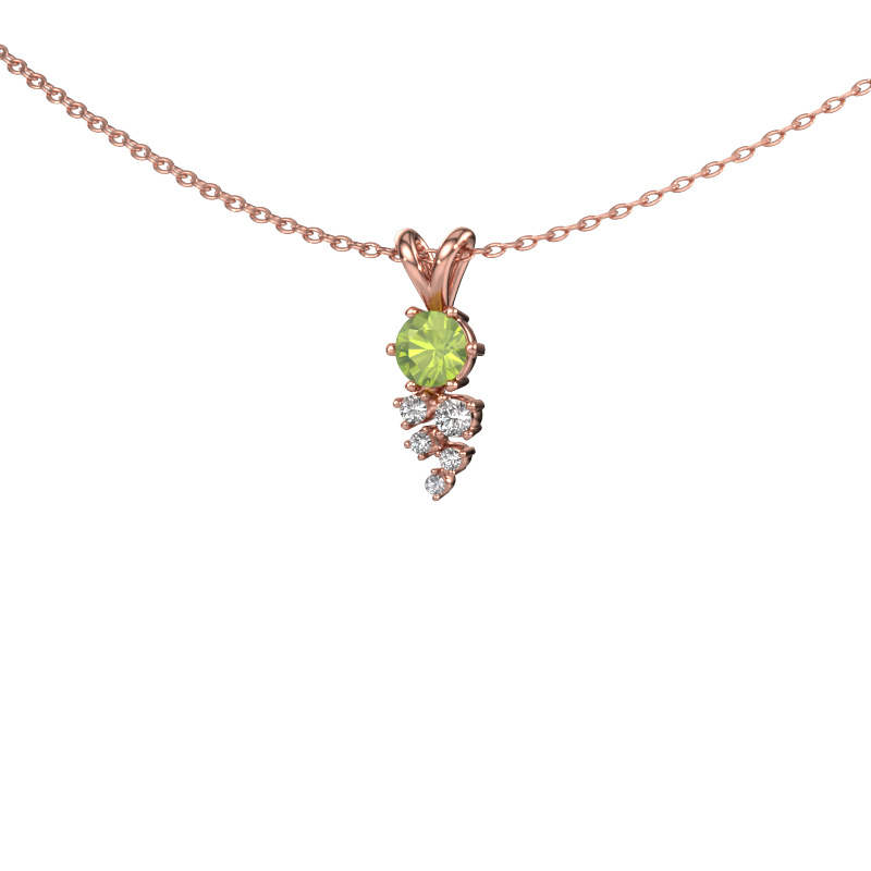 Bild von Anhänger Royce 585 Roségold Peridot 4 mm