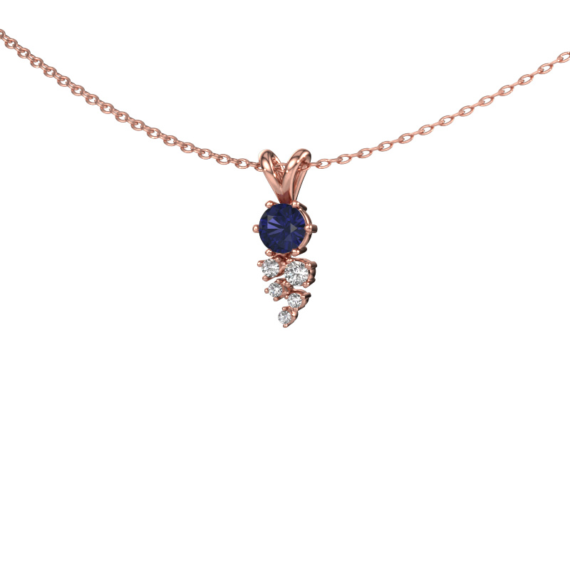 Image of Pendant Royce 585 rose gold Sapphire 4 mm