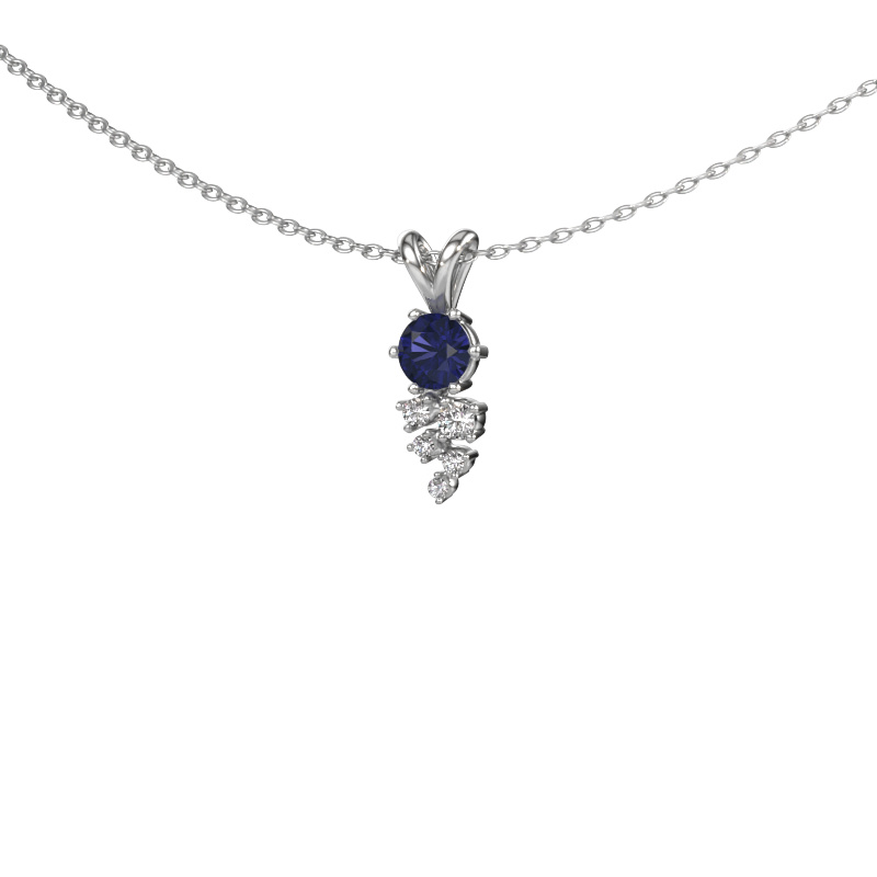Image of Pendant Royce 950 platinum Sapphire 4 mm