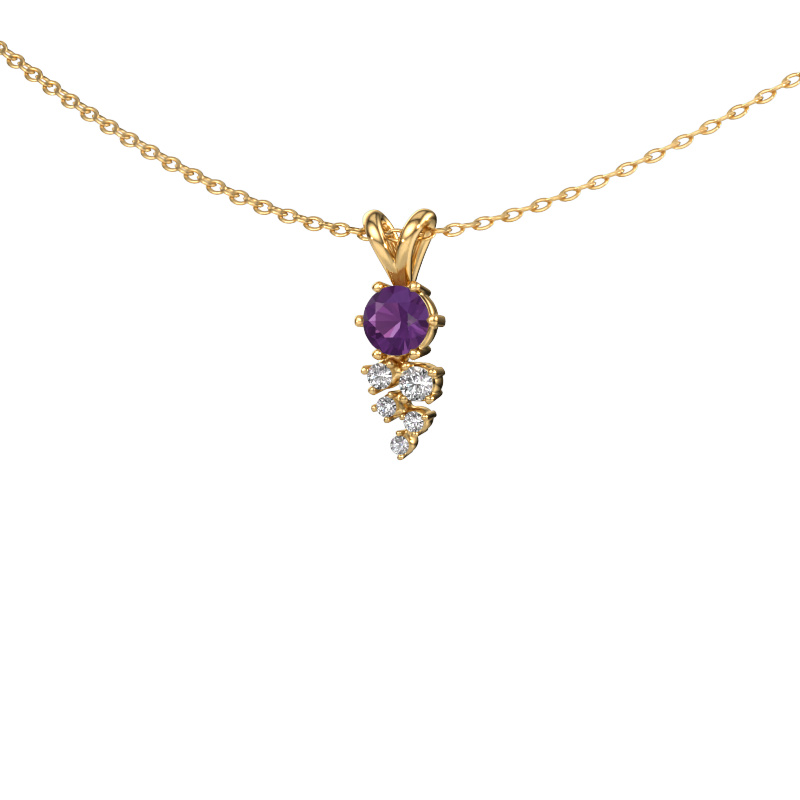 Image of Pendant Royce 585 gold Amethyst 4 mm