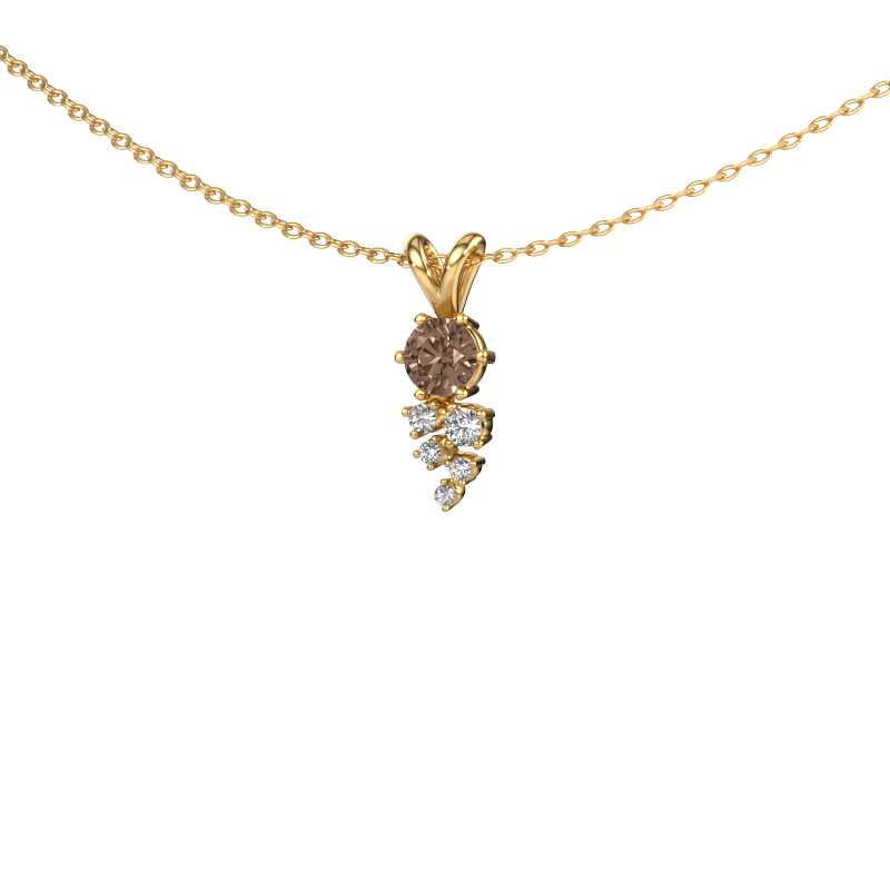 Image of Pendant Royce 585 gold Brown diamond 0.317 crt