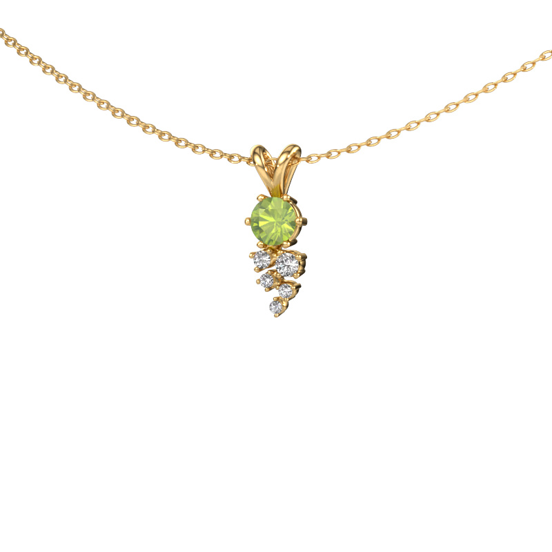 Image of Pendant Royce 585 gold Peridot 4 mm