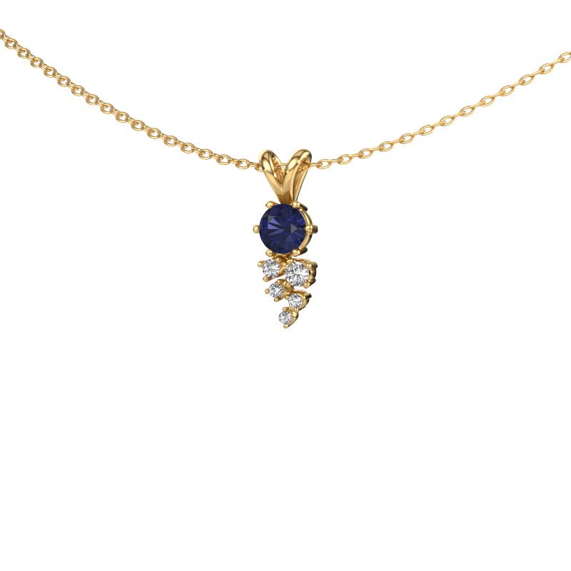 Image of Pendant Royce 585 gold Sapphire 4 mm