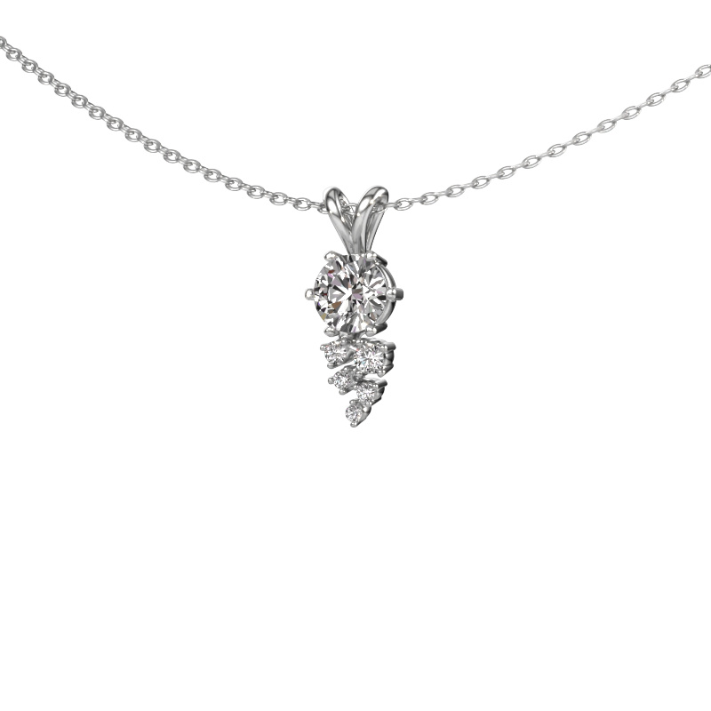 Image of Pendant Royce 585 white gold Diamond 0.567 crt