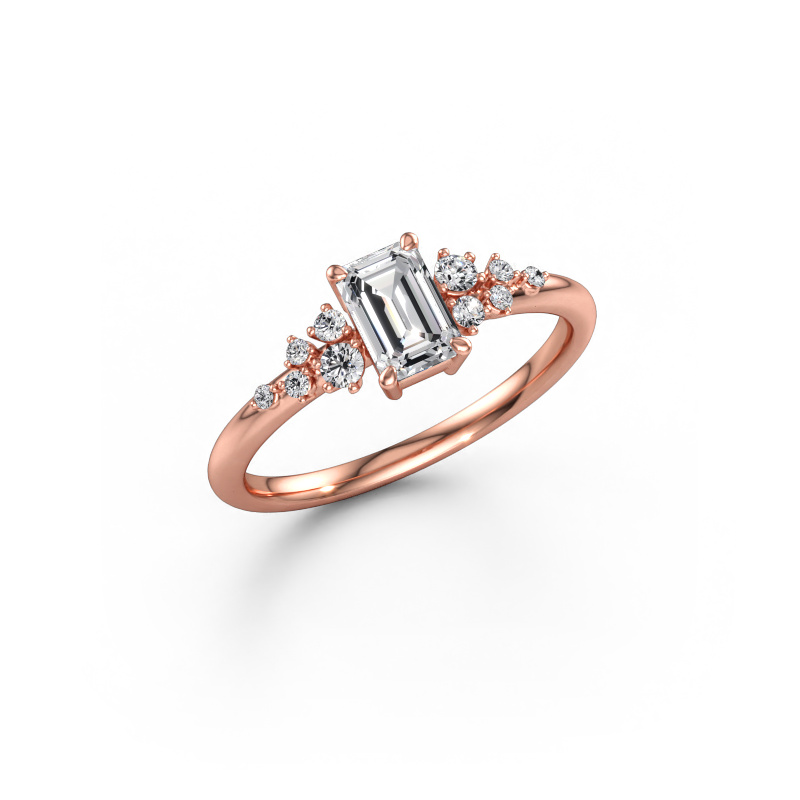 Image of Engagement ring Royce EME 585 rose gold Diamond 0.833 crt