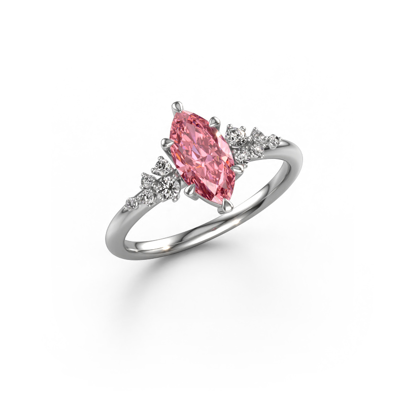 Bild von Ring Royce MRQ 950 Platin Rosa Labordiamant 10x5 mm