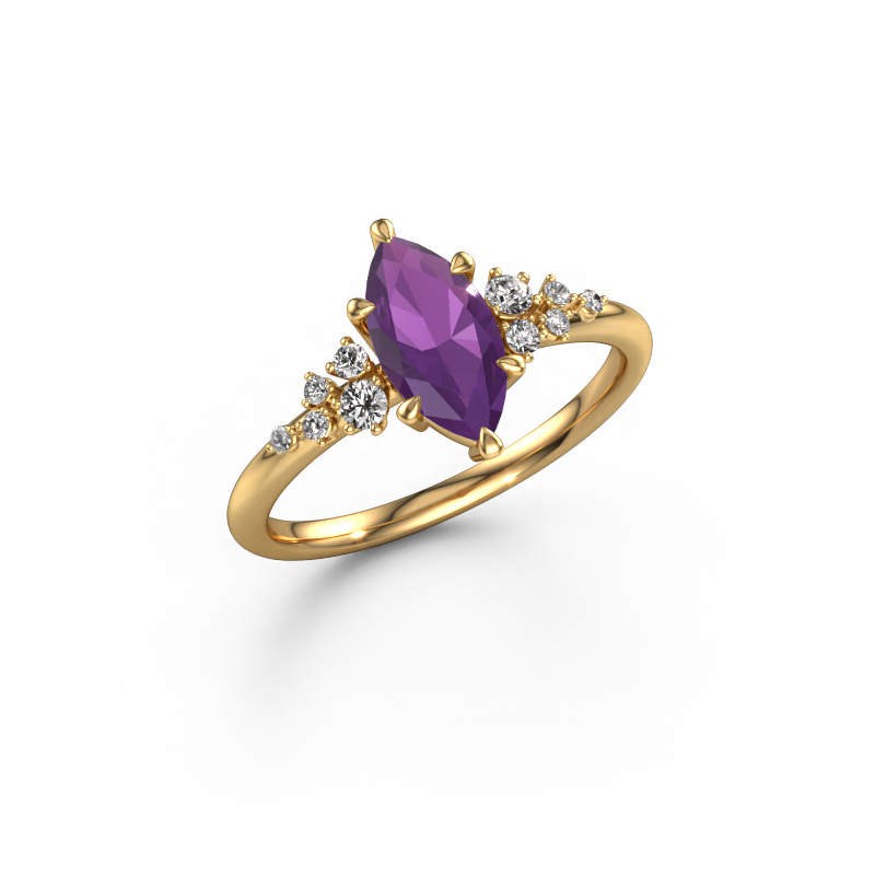 Image of Ring Royce MRQ 585 gold Amethyst 10x5 mm
