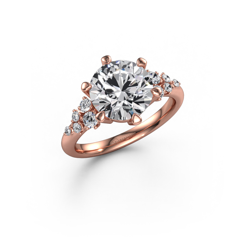 Image of Engagement ring Royce RND 585 rose gold Diamond 3.266 crt