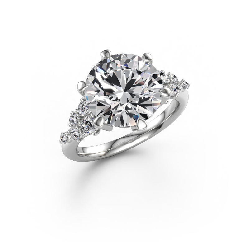 Bild av Ring Royce RND 585 vitt guld Labbodlad diamant 5.39 crt
