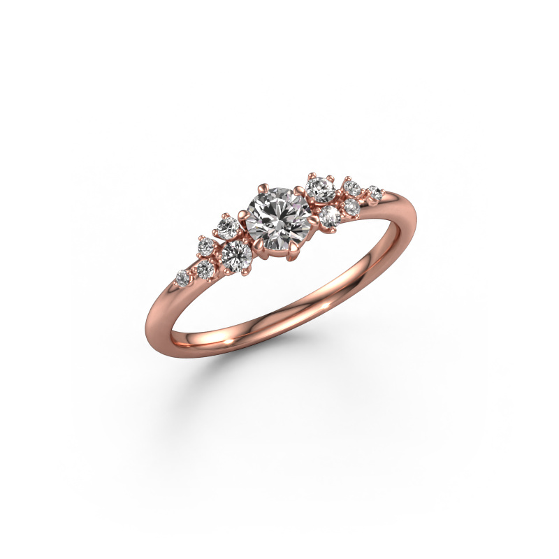 Image of Ring Royce RND 585 rose gold Diamond 0.433 crt
