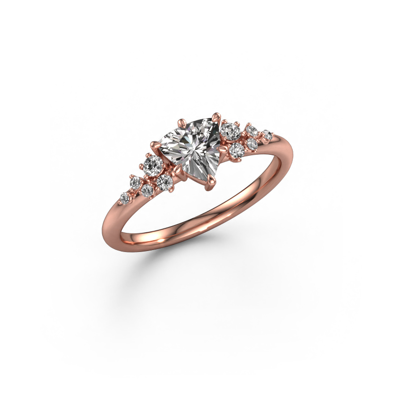 Image of Ring Royce TRI 585 rose gold Lab-grown diamond 0.833 crt