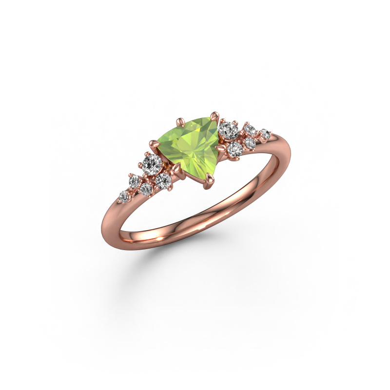 Image of Ring Royce TRI 585 rose gold Peridot 6 mm
