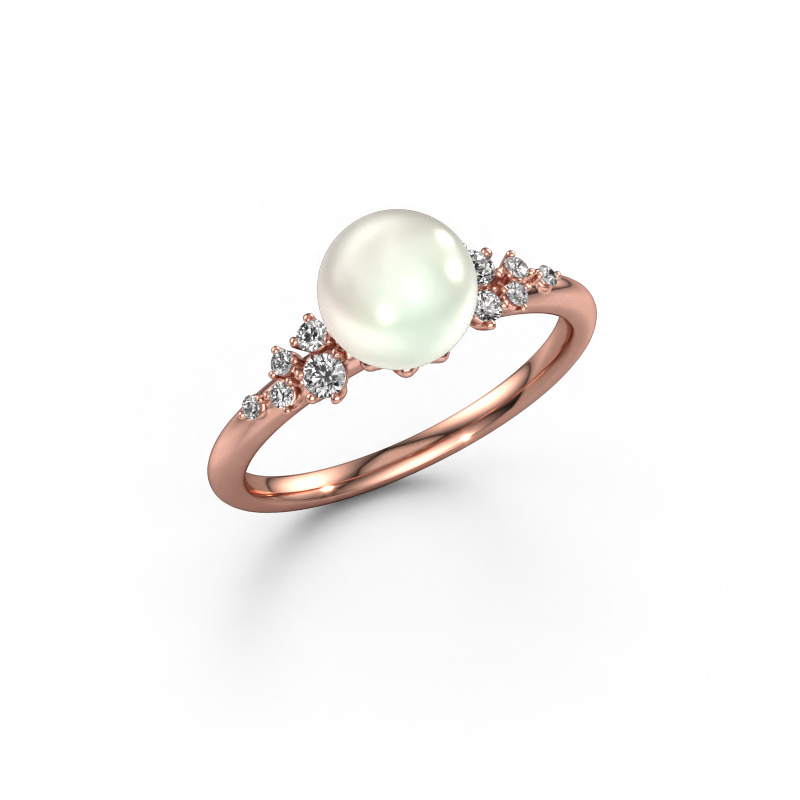 Image of Ring Royce PRL 585 rose gold White pearl 7 mm