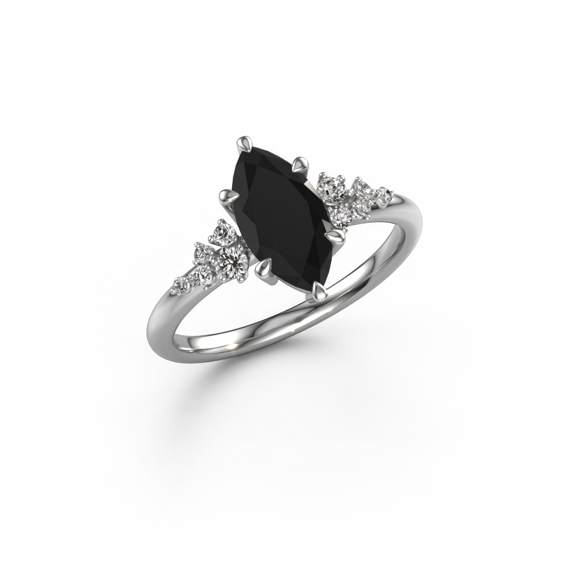 Image de Bague de fiançailles Royce MRQ 585 or blanc Diamant noir 1.633 crt