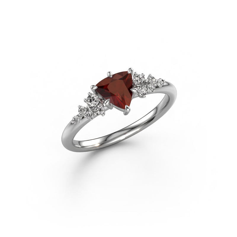 Image of Ring Royce TRI 950 platinum Garnet 6 mm