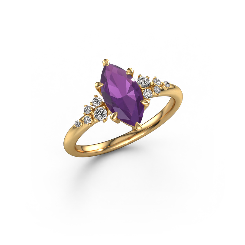 Image of Engagement ring Royce MRQ 585 gold Amethyst 11x5.5 mm
