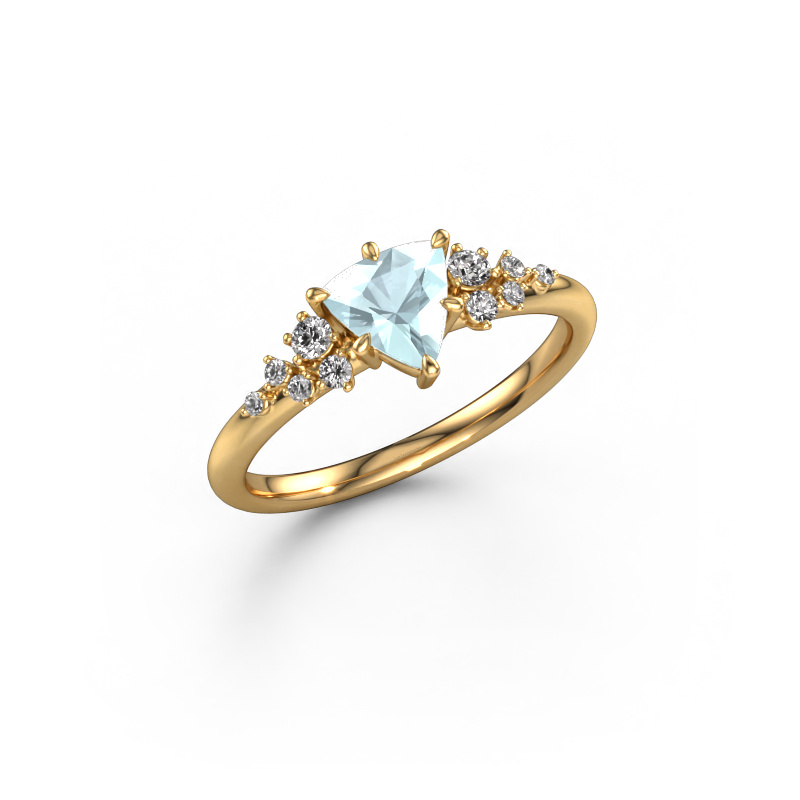 Bild von Ring Royce TRI 585 Gold Aquamarin 6 mm