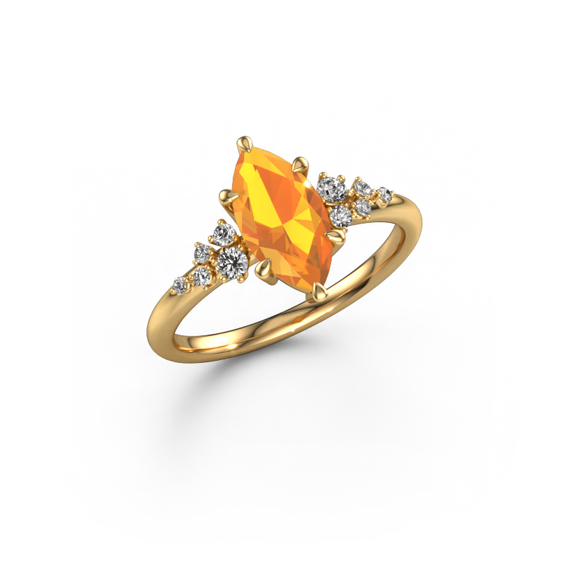 Image de Bague de fiançailles Royce MRQ 585 or jaune Citrine 11x5.5 mm