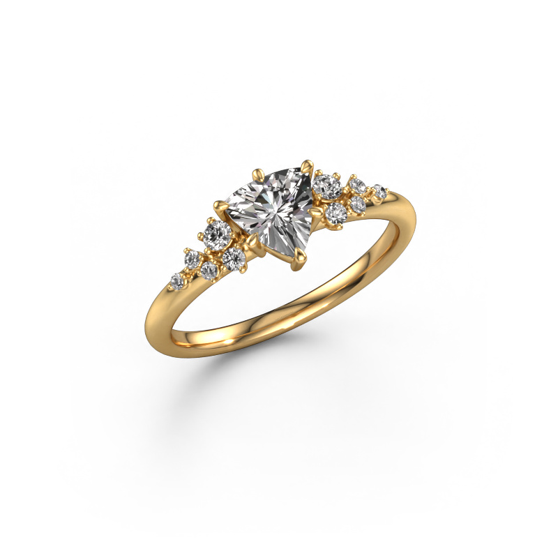 Image of Ring Royce TRI 585 gold Custom diamond 6 mm