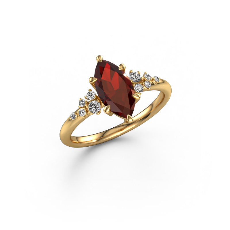 Image of Engagement ring Royce MRQ 585 gold Garnet 11x5.5 mm