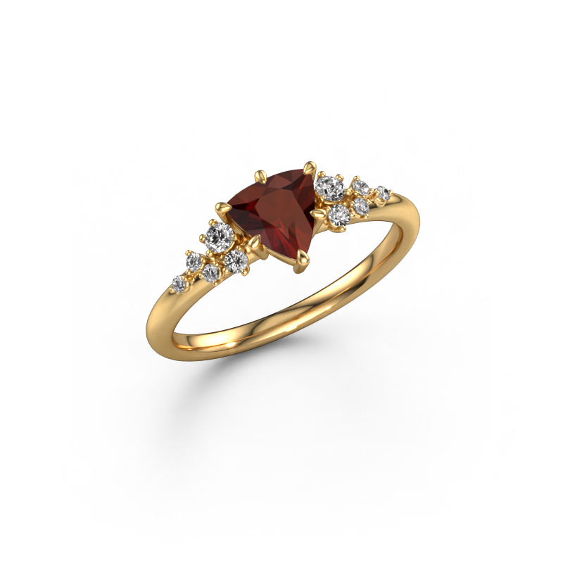 Image of Ring Royce TRI 585 gold Garnet 6 mm