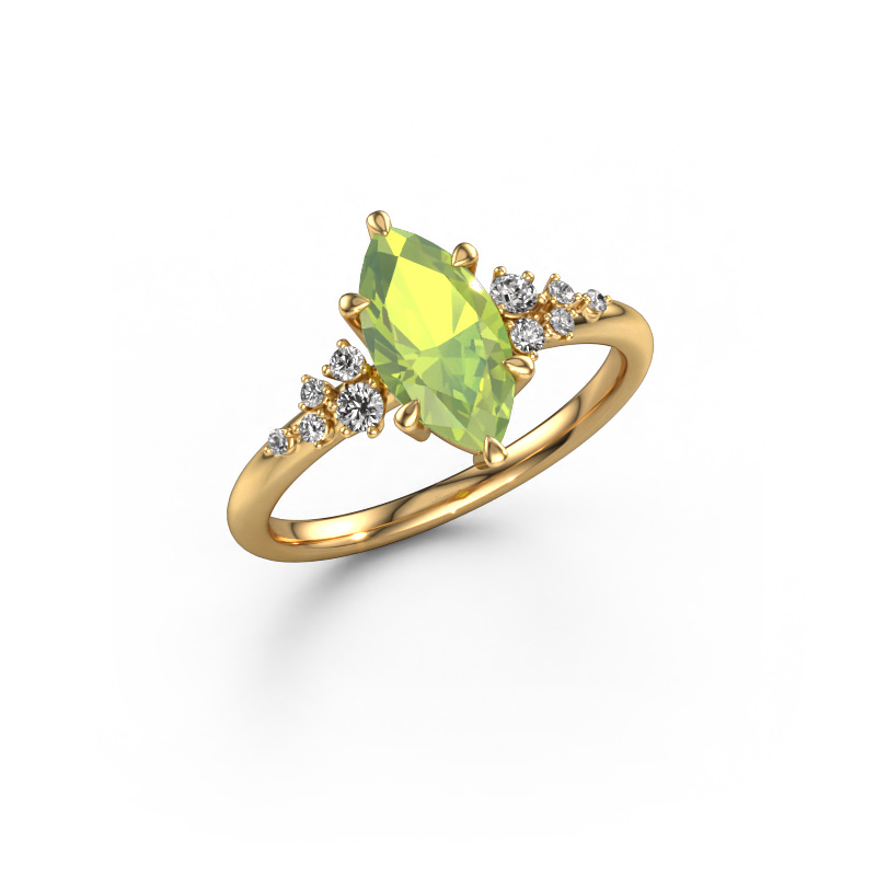 Bild von Verlobungsring Royce MRQ 585 Gold Peridot 11x5.5 mm