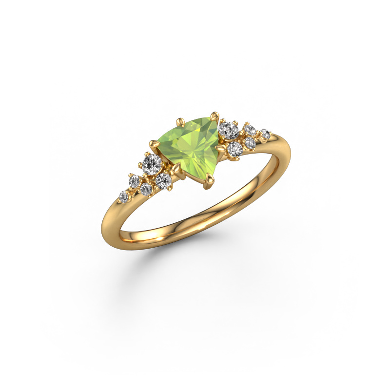 Image of Ring Royce TRI 585 gold Peridot 6 mm