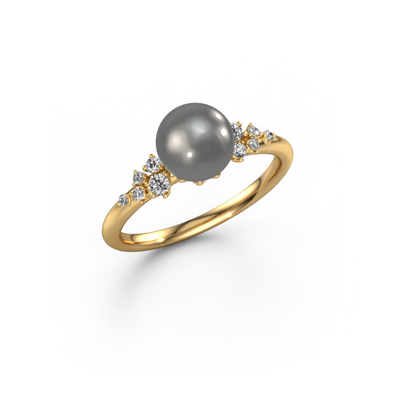 Image of Ring Royce PRL 585 gold Grey pearl 7 mm