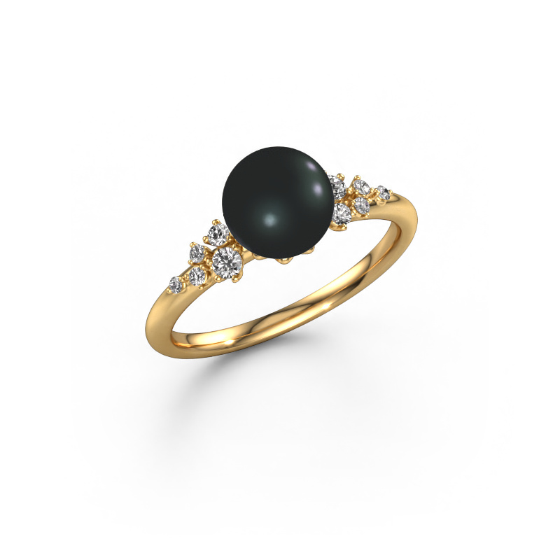 Image of Ring Royce PRL 585 gold Black pearl 7 mm