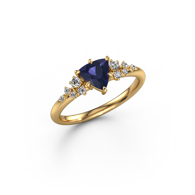Image of Ring Royce TRI 585 gold Sapphire 6 mm