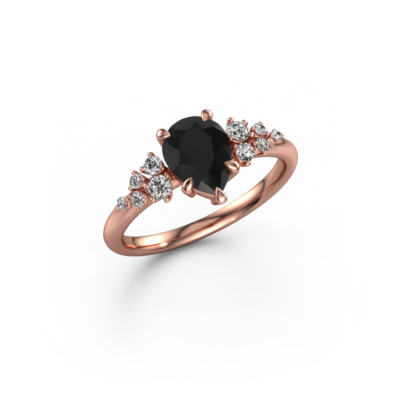 Bild von Verlobungsring Royce PER 585 Roségold Schwarz Diamant 1.453 crt