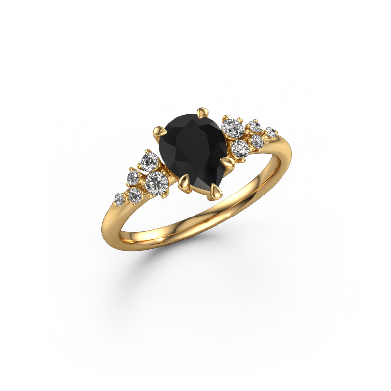 Image de Bague de fiançailles Royce PER 585 or jaune Diamant noir 1.453 crt