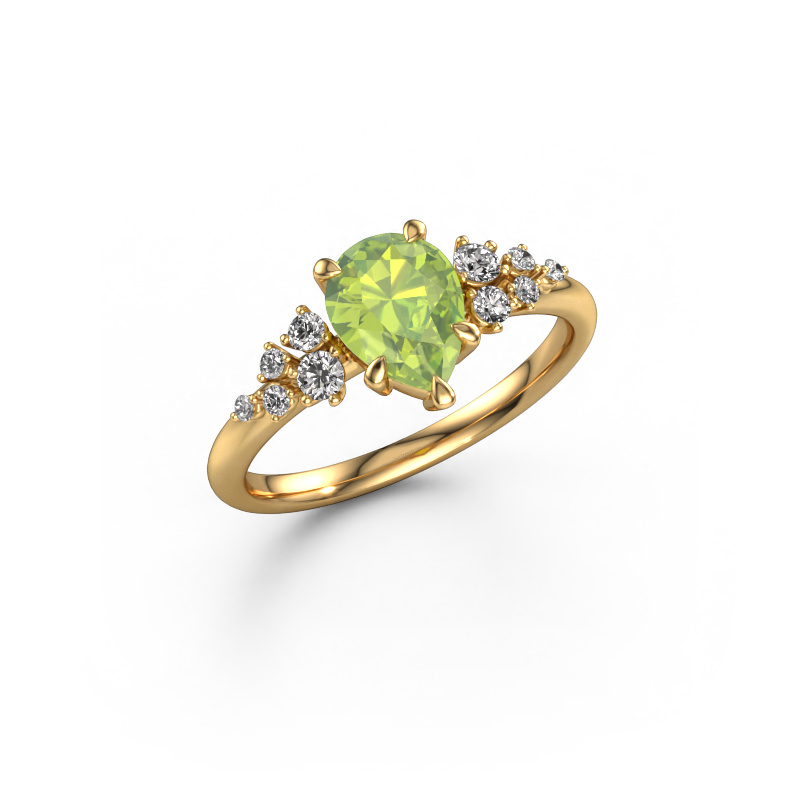 Bild von Verlobungsring Royce PER 585 Gold Peridot 8x6 mm