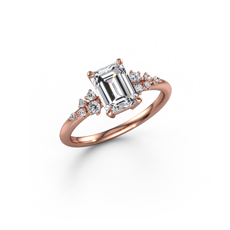 Image de Bague de fiançailles Royce EME 585 or rose Diamant 1.633 crt