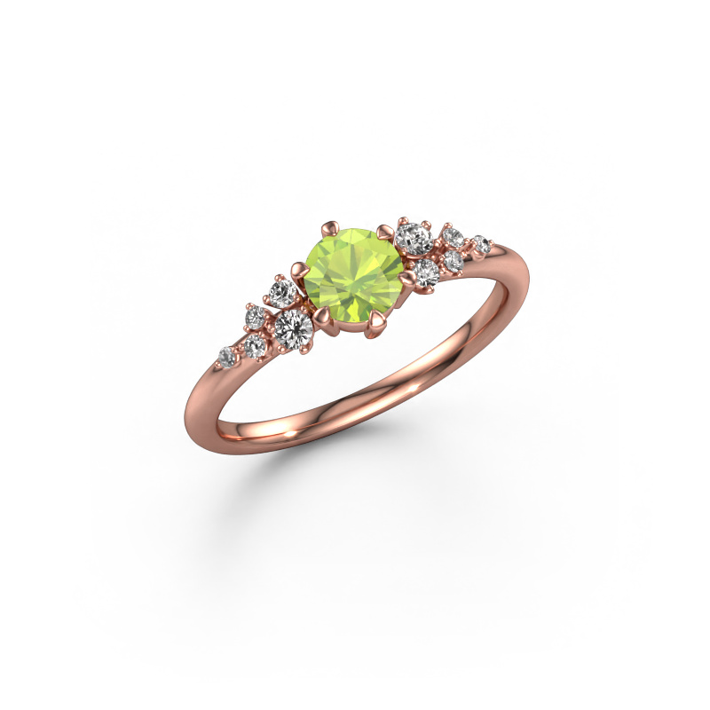 Image of Engagement ring Royce RND 585 rose gold Peridot 5 mm