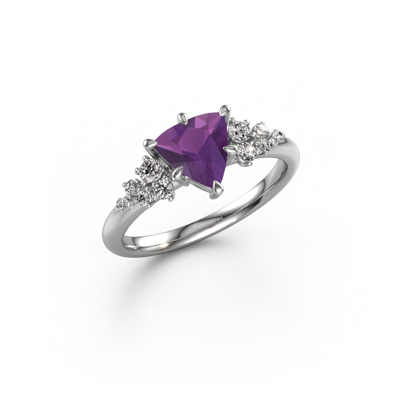 Bild von Verlobungsring Royce TRI 950 Platin Amethyst 7 mm
