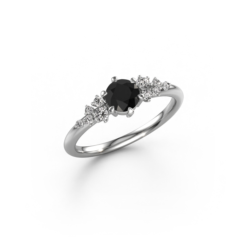 Bild von Verlobungsring Royce RND 950 Platin Schwarz Diamant 0.733 crt
