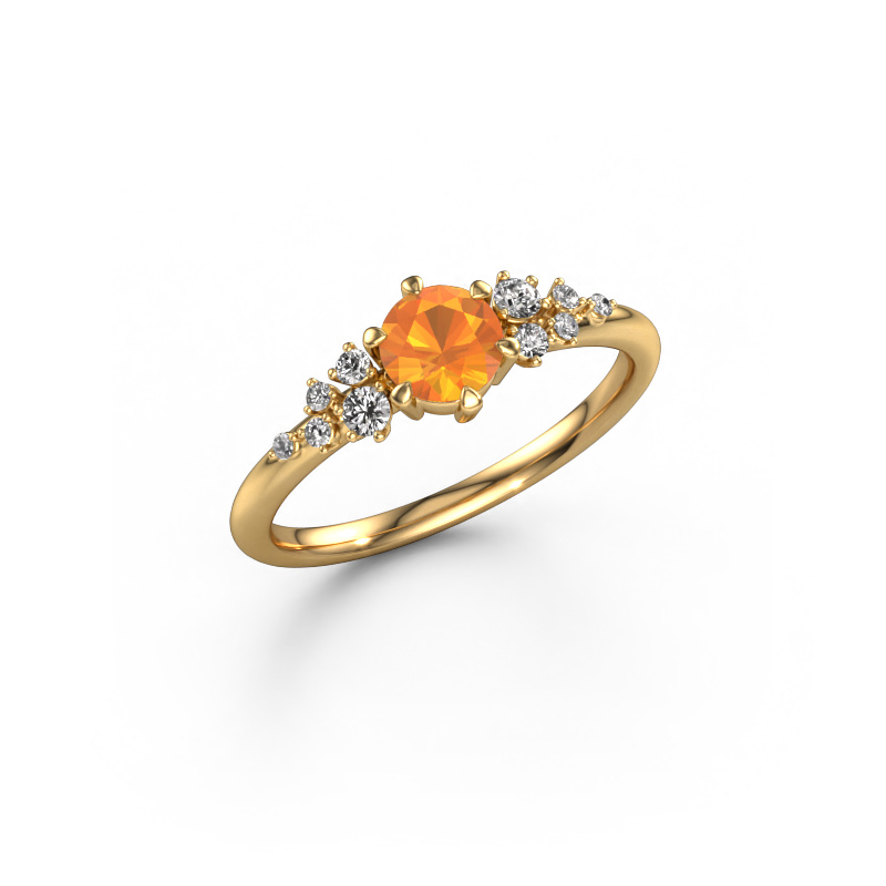 Image de Bague de fiançailles Royce RND 585 or jaune Citrine 5 mm